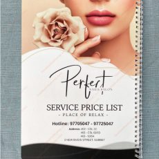 Thiết Kế Menu Spa Sang Trọng