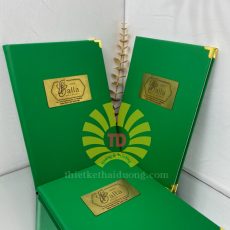 In Menu Bìa Da - Mẫu cao cấp, sang trọng