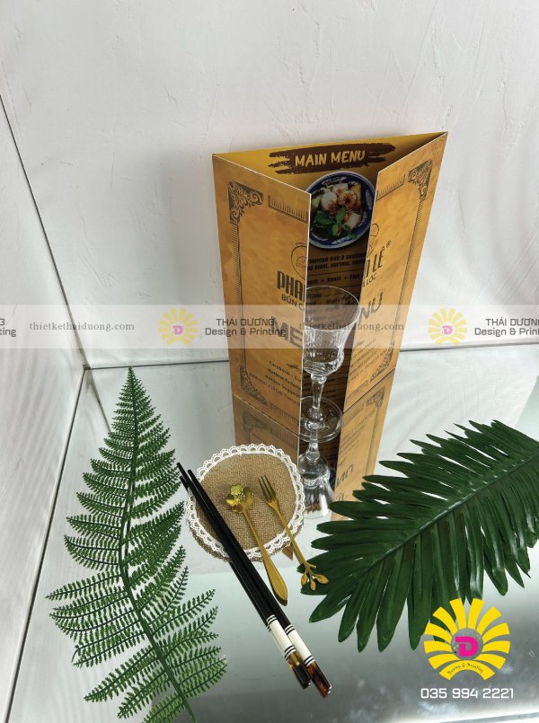 Thiết kế menu trà sữa - Thiết Kế Thái Dương