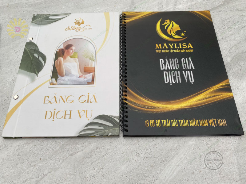 MENU SPA BÌA CỨNG HÀ NỘI